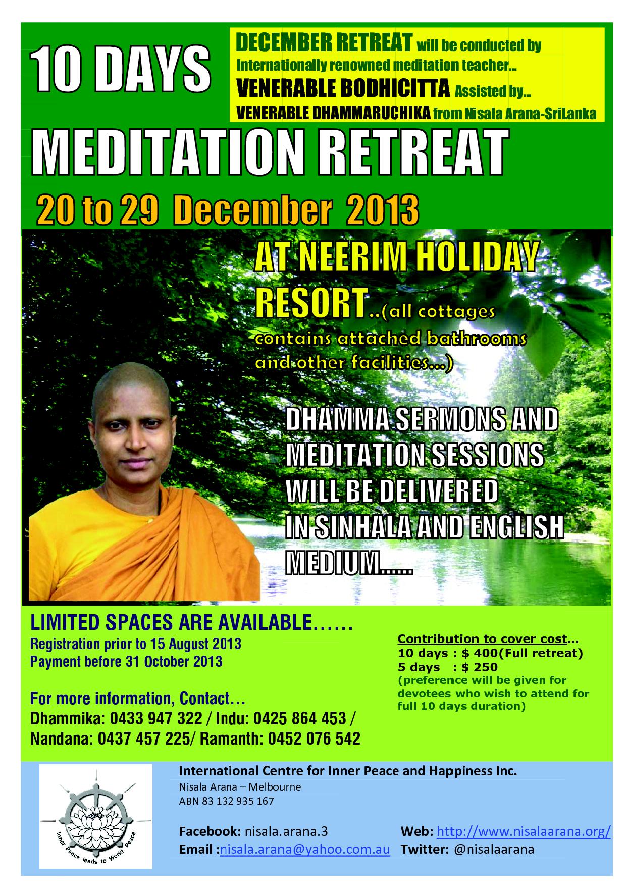 Meditation Retreat 2013